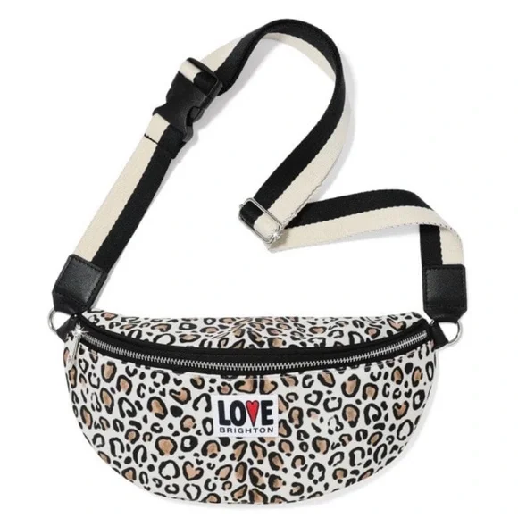 Brighton Wild Leopard Crossbody Belt Bag - Picture 1 of 6